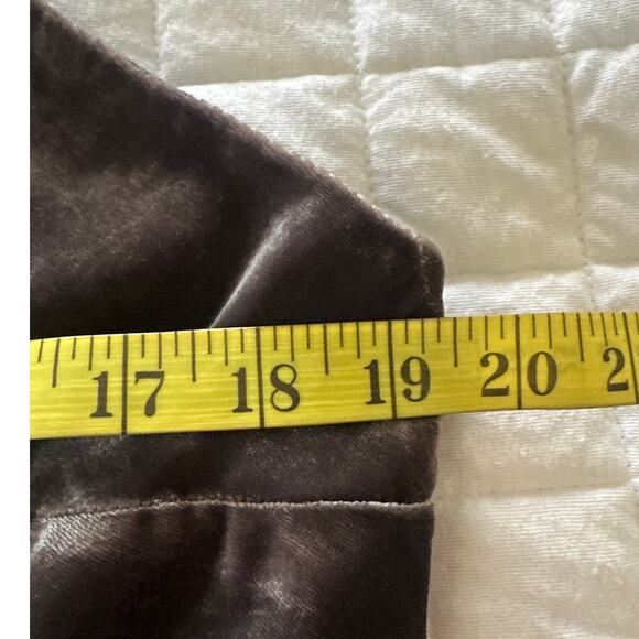 GOLD HAWK Womens Top Large Brown Velvet Babydoll Grunge Goth Retro Y2K Summer - Picture 8 of 9